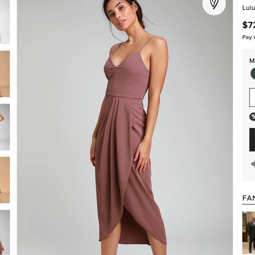 Reinette Mauve Purple Midi Dress Lulus